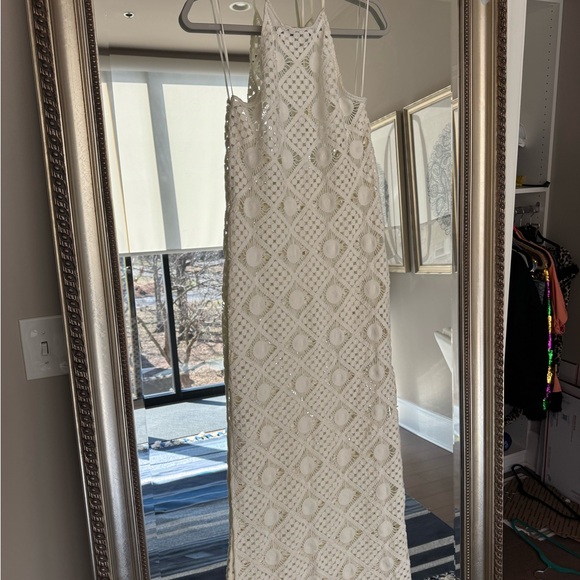 Anthropologie Crochet Halter Maxi Dress NWT - Picture 3 of 7